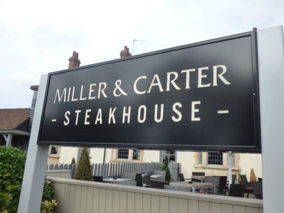 The incident happened at the Miller and Carter steakhouse in Aberdeen