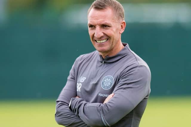 Celtic manager Brendan Rodger supervises training. Picture: Ross Parker/SNS
