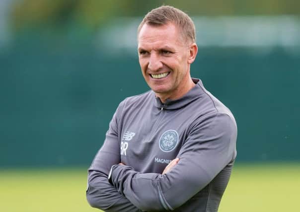 Celtic manager Brendan Rodger supervises training. Picture: Ross Parker/SNS