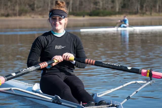 Lenzie rower Perri McCluskey has taken quickly to her new sport (pic by Rob Eyton-Jones)