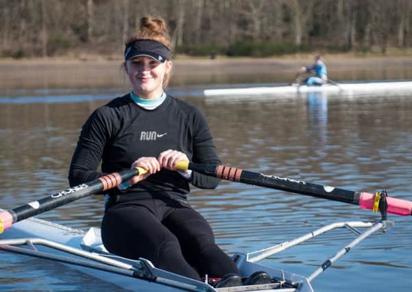 Lenzie rower Perri McCluskey has taken quickly to her new sport (pic by Rob Eyton-Jones)