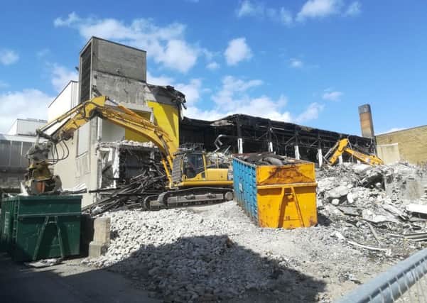The old swimming pool has been demolished.