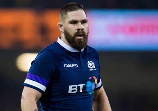Cornell du Preez in action for Scotland during the 2018 Six Nations tournament. Picture: SNS Group