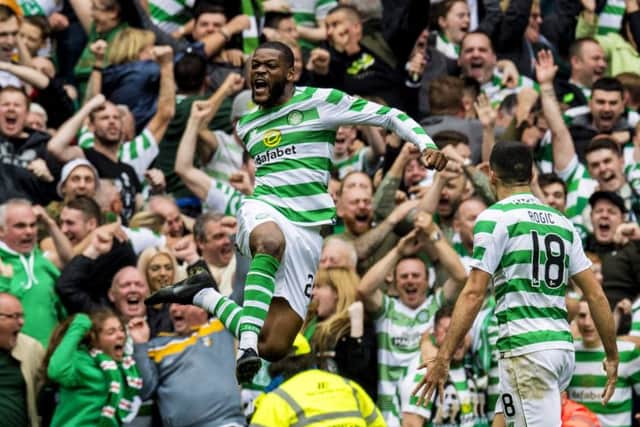 Olivier Ntcham scored the winner for Celtic in the Old Firm derby. Picture: SNS