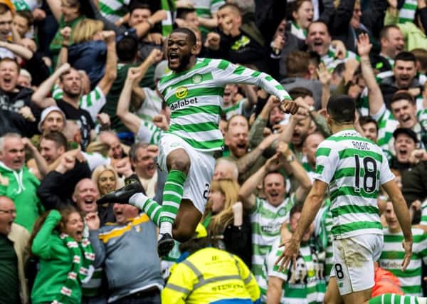 Olivier Ntcham scored the winner for Celtic in the Old Firm derby. Picture: SNS
