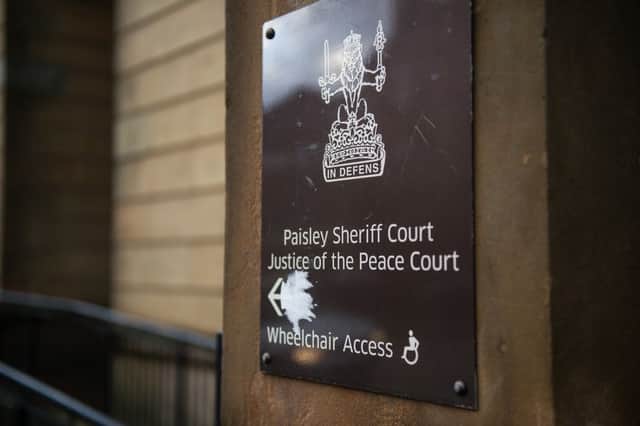 Argyll McCoist was sentenced at Paisley Sheriff Court
