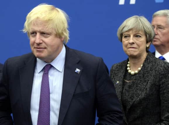 Theresa Mays official spokesman told reporters that Mr Johnson had no new ideas. Picture: Thierry Charlier/AP