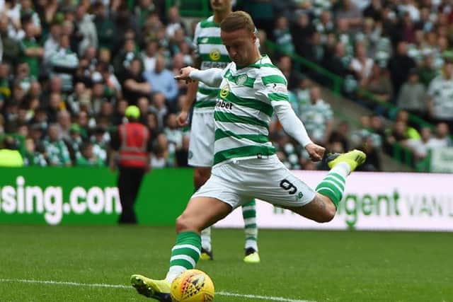 Leigh Griffiths is targeting 200 goals after reaching a century against Suduva. Picture: AFP/Getty Images