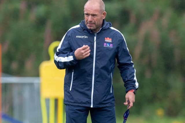 Edinburgh head coach Richard Cockerill at training. Picture: Kenny Smith/SNS/SRU
