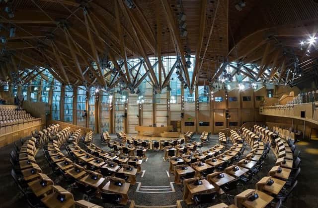 Question Time will come from the Scottish Parliament's debating chamber on October 11. Picture: File Photo