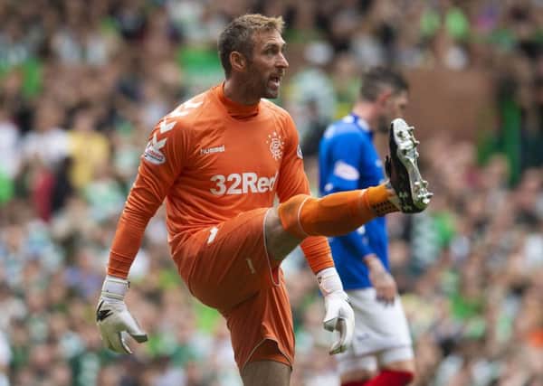 Rangers goalkeeper Allan McGregor won't face disciplinary action for his clash with Celtic's Kristoffer Ajer. Picture: SNS/Craig Foy