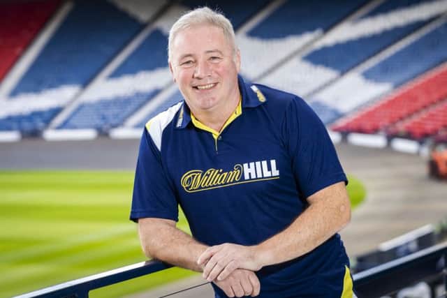 Ally McCoist recalled the physical and emotional toll he suffered as Rangers manager during a visit to Hampden yesterday. Picture: SNS.