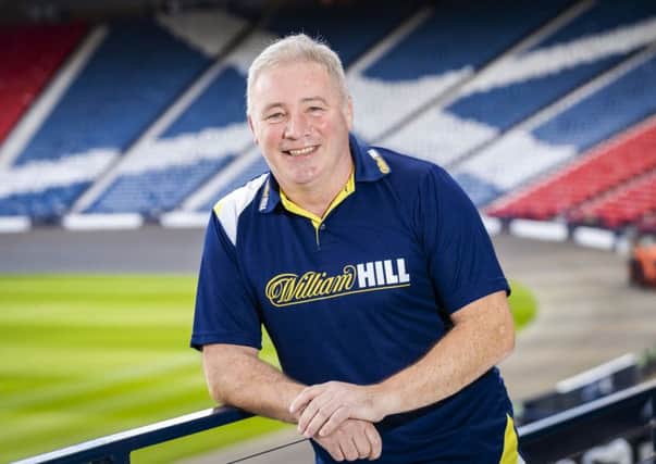 Ally McCoist recalled the physical and emotional toll he suffered as Rangers manager during a visit to Hampden yesterday. Picture: SNS.