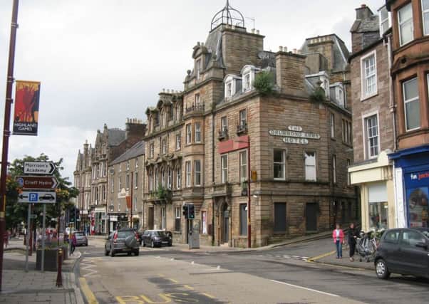 Crieff could become the first Scottish town to ban idling vehicles. Picture: MJ Richardson/Geograph