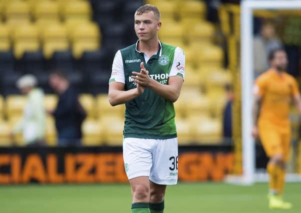 Hibernian's Ryan Porteous has been impressive in defence,. Picture: SNS.