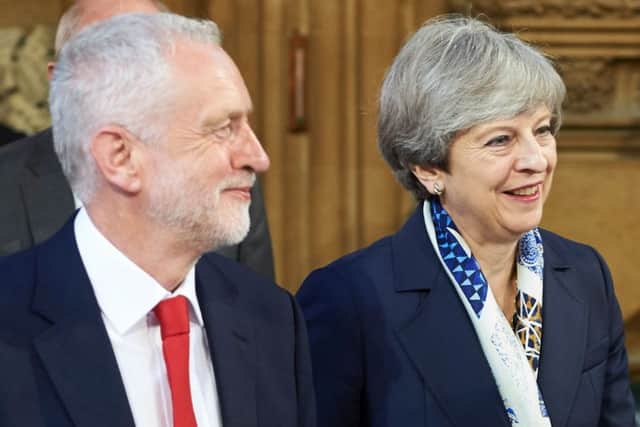 Jeremy Corbyn and Theresa May: with leaders like these it may be time to abstain, says Bill Jamieson (Picture: Niklas Halle'n/AFP/Getty Images)