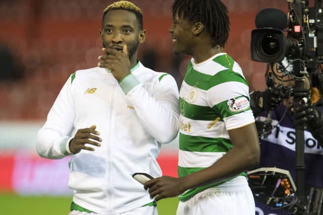 Moussa Dembele left Celtic but Dedryck Boyata stayed. Picture: SNS/Craig Foy