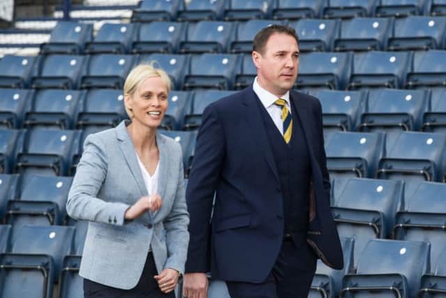 Malky Mackay hopes Shelly Kerr's success with the Scotland Women's team can inspired the men. Picture: John Devlin