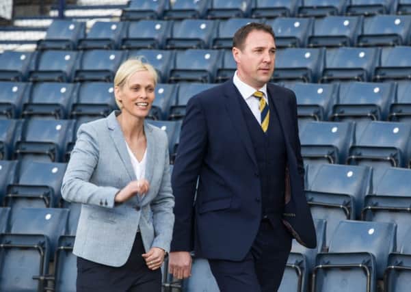 Malky Mackay hopes Shelly Kerr's success with the Scotland Women's team can inspired the men. Picture: John Devlin
