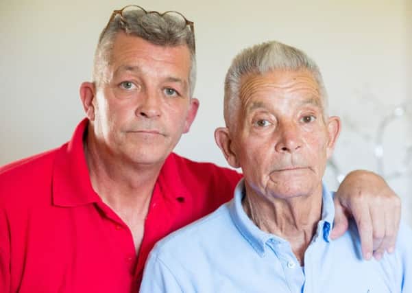 Mark and Chic Baxter. Picture: Ian Georgeson.