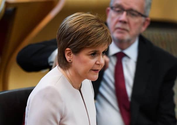 First Minster Nicola Sturgeon at the Scottish Parliament (Photo by Jeff J Mitchell/Getty Images)