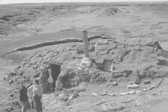 A turf shieling at Ness, Isle of Lewis, in the late 1940s. PIC: Contributed.