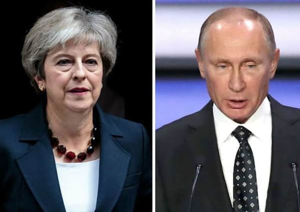 Prime Minister Theresa May told MPs the nerve agent poisoning was carried out by two GRU agents and sanctioned at a "senior level" in the Russian state. Picture: AFP/Getty