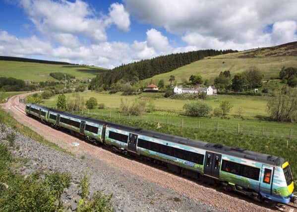 Train undergoing timings on Borders Line