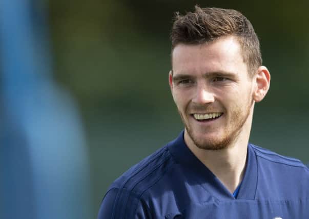 Andrew Robertson believes he can lead by example on and off the pitch as he prepares to kick off his Scotland captaincy against Belgium. Picture: SNS