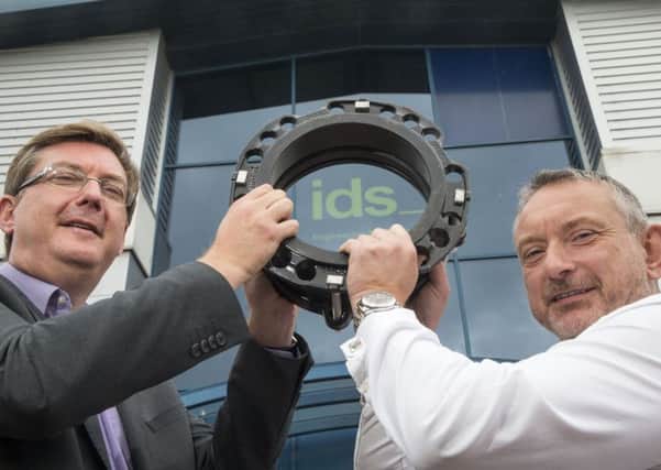 Left to right: Scott Webb, regional executive at UKSE, and Iain Doherty, managing director of ID Systems. Picture: Contributed