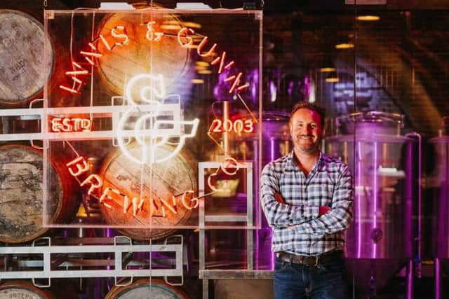 Innis & Gunn founder Dougal Sharp at the new bar in the Argyle Street Arches.