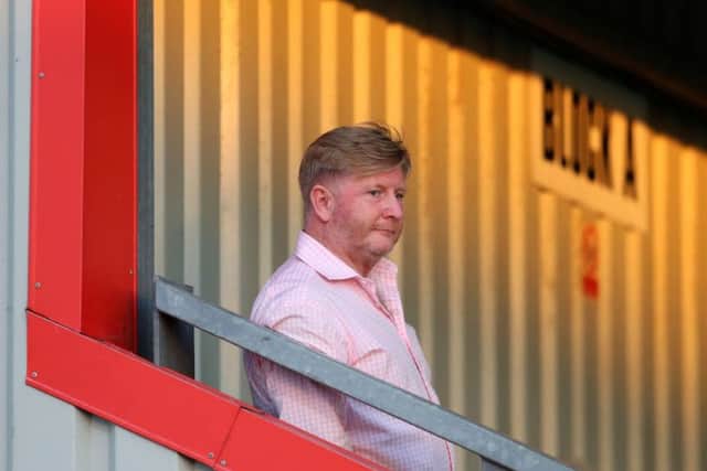 Danny Hunter, chairman of Boreham Wood, issued a rallying call to his team and fans. Picture: Catherine Ivill/Getty