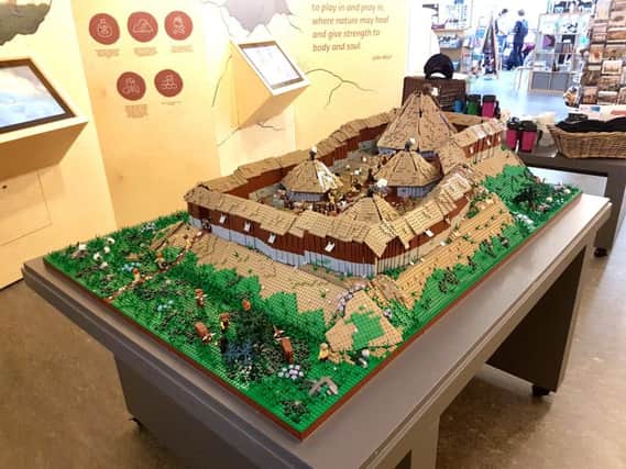 The Lego model. Picture: Dan Harris/SWNS