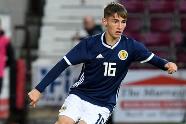 Billy Gilmour in action for Scotland. Pic: SNS
