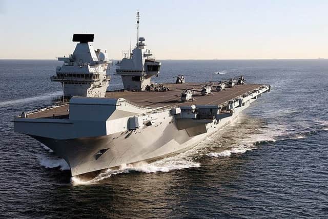 The HMS Queen Elizabeth was built in Rosyth, Fife. Picture: WikiCommons/Dave Jenkins/InfoGibraltar