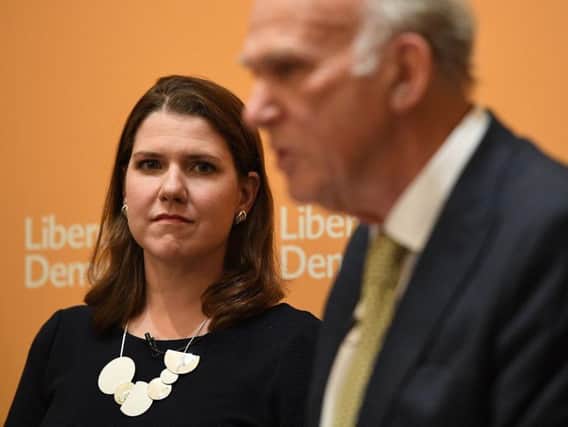 Willie Rennie is backing Jo Swinson (pictured) as a potential replacement for Sir Vince Cable (pictured left). Picture credit: Getty Images.