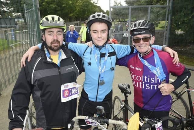 Nearly 7,000 people took part in this year's Glasgow to Edinburgh charity cycle challenge. Picture: Greg Macvean