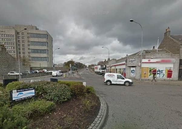 The incident happened on a roundabout on King Street. Picture: Google