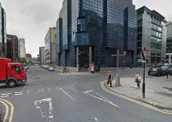 The 42-year-old man was found in Cadogan Street near the junction with West Campbell Street. Picture: Google