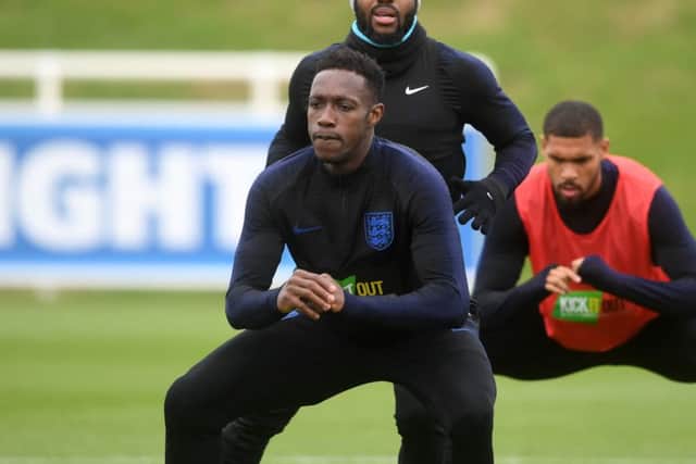 Danny Welbeck will lead the line tonight with Harry Kane rested, but may not be the option for England in a major tournament. Picture: Getty.