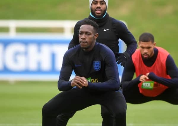 Danny Welbeck will lead the line tonight with Harry Kane rested, but may not be the option for England in a major tournament. Picture: Getty.
