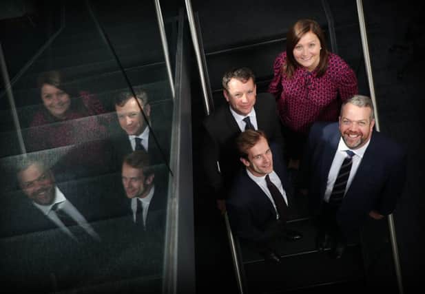 Clockwise from front left to right are Brogan Grier, John Docherty, Suzanne Lawrie and Pete Seymour. Picture: Stewart Attwood