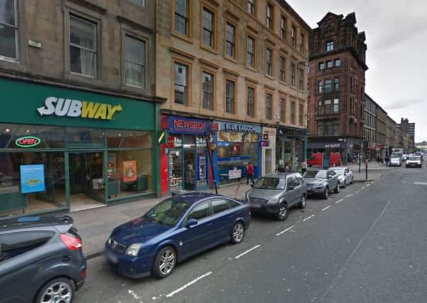 The fight broke out ouside a takeaway on Sauchiehall Street. Picture: Google Street View
