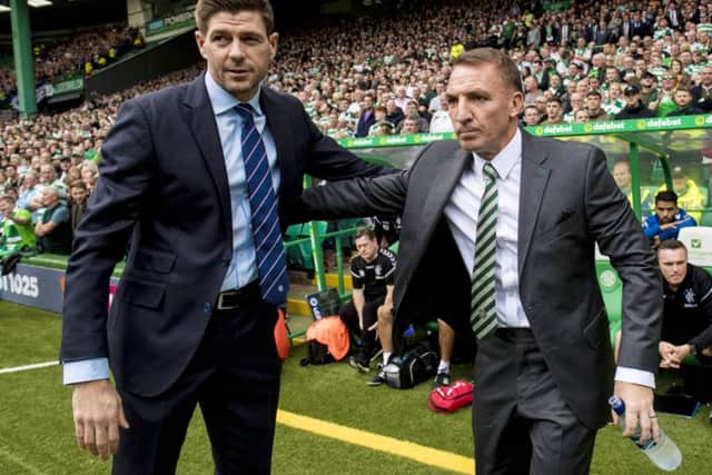 Steven Gerrard's Old Firm debut against Brendan Rodgers saw surge in viewing figures. Picture: SNS/Alan Harvey