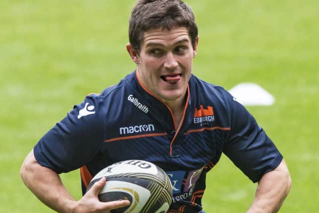 Edinburgh's Simon Hickey in training. Picture: