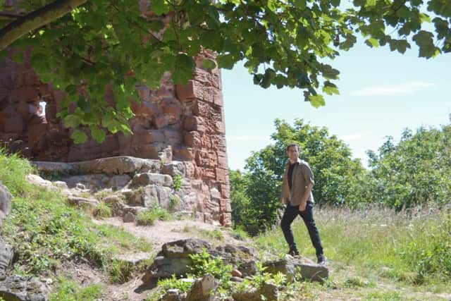 David Weinczok akaThe Castle Hunter at MacDuff Castle in Fife. PIC: Emma MacFarlane.