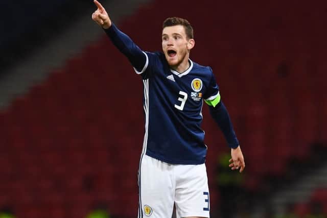 Andrew Robertson was given his first professional contract at Dundee United when Jackie McNamara took a chance on him. Picture: SNS.