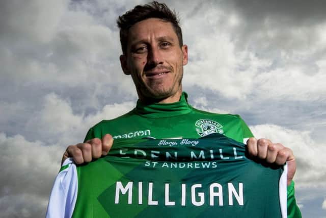 New Hibs midfielder Mark Milligan is keen to make up for lost time after visa issues curtailed his ambitions to play in Europe in the past. Picture: SNS.