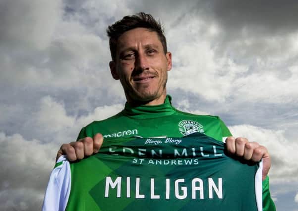New Hibs midfielder Mark Milligan is keen to make up for lost time after visa issues curtailed his ambitions to play in Europe in the past. Picture: SNS.