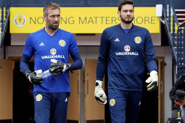 Scotland keepers Allan McGregor and Craig Gordon. Picture: SNS